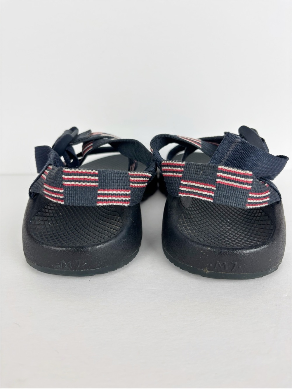 Chaco Z/1 Classic Sandals Men’s 7 Blue Red White Flag Athletic Outdoor Hiking - Picture 6 of 7